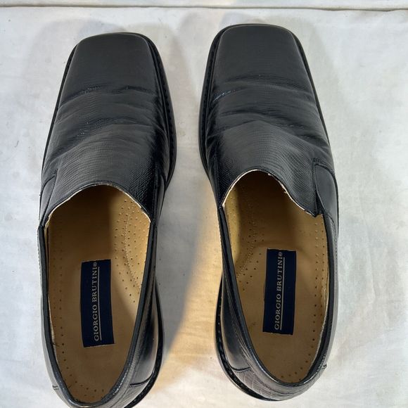 Giorgio Brutini Mens Loafer Shoes 9.5 Black - Picture 10 of 13